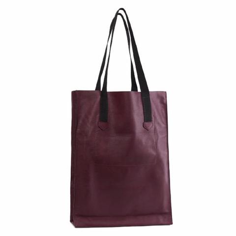 leather tote bag