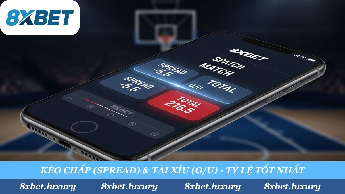 Làm chủ cuộc chơi với các loại kèo bóng rổ 8xbet. "Đọc vị" Kèo Chấp (Spread) chính xác, "bắt" Kèo Tài Xỉu (O/U) cực chuẩn. Đây là sân chơi của các bet thủ có tư duy chiến thuật.