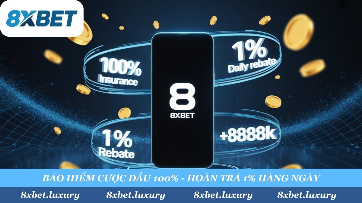 "Tất tay" không lo "gãy kèo"! 8xbet "bơm máu" cho bet thủ với chương trình Bảo Hiểm Cược Đầu 100% và Hoàn Trả 1% hàng ngày. Đăng ký ngay để "húp trọn" ưu đãi.