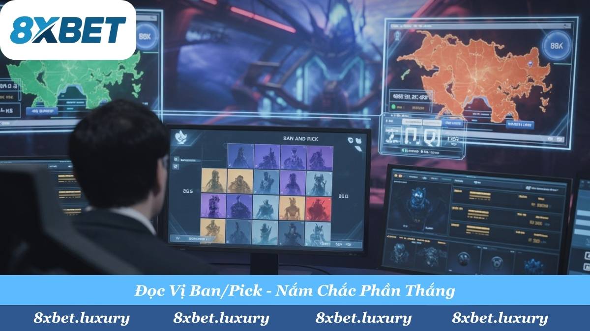 Giai đoạn Cấm/Chọn quyết định 60% cục diện trận đấu. Hãy soi kỹ chất tướng để biết đội nào sẽ mạnh về cuối game.